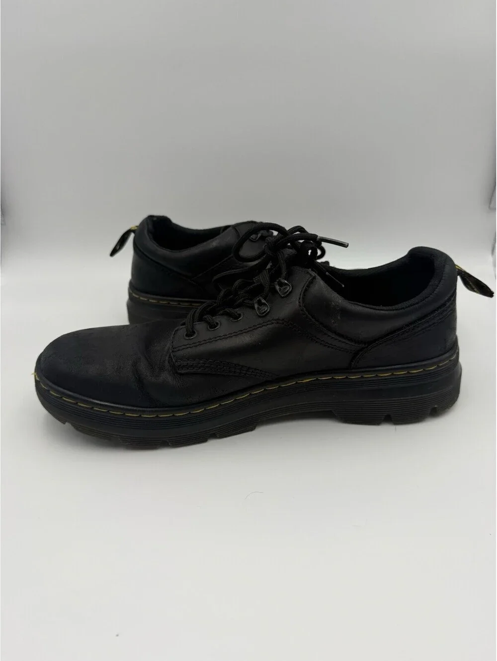 Doc Martens Reeder Black Utility Lace Oxfords Air Wair Shoes - US Men’s 12